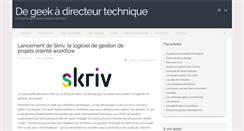 Desktop Screenshot of geek-directeur-technique.com