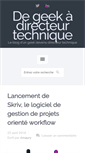 Mobile Screenshot of geek-directeur-technique.com