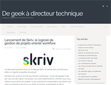Tablet Screenshot of geek-directeur-technique.com